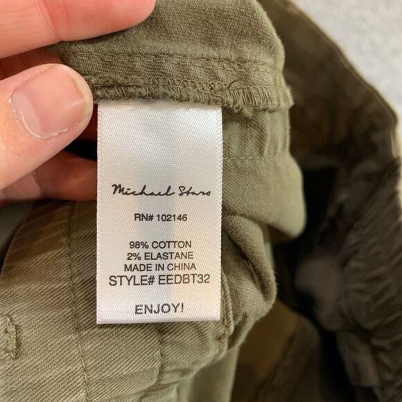 Michael Stars Skirt Womens S Olive Green Monroe Utility Patch Deep Pockets Mini - Picture 9 of 11